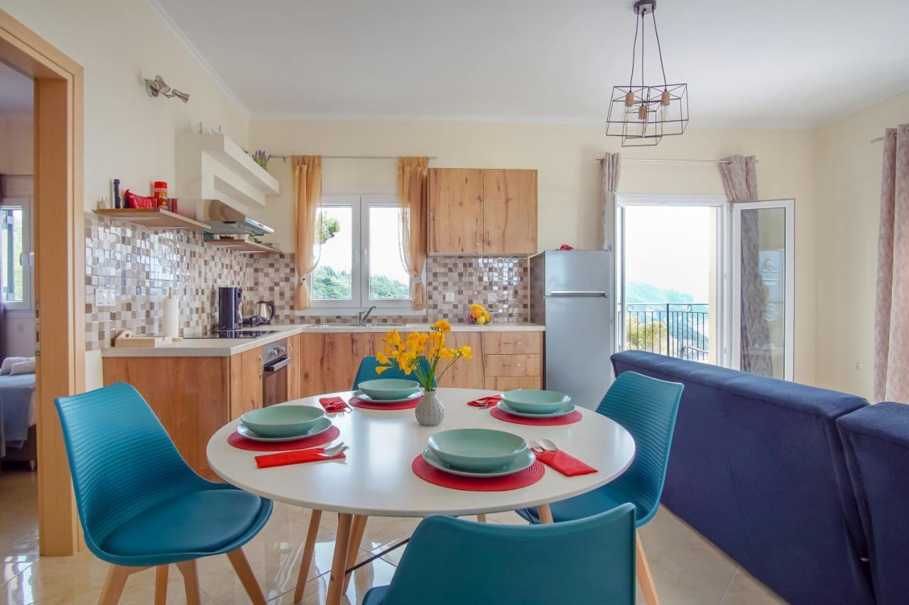 Sweet Apricot Apartment Pelekas Bagian luar foto