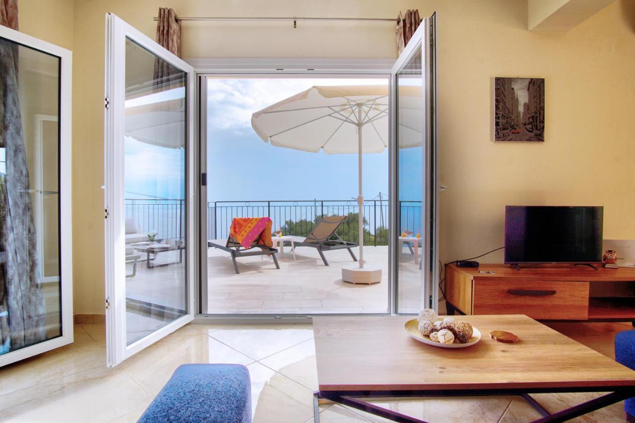 Sweet Apricot Apartment Pelekas Bagian luar foto